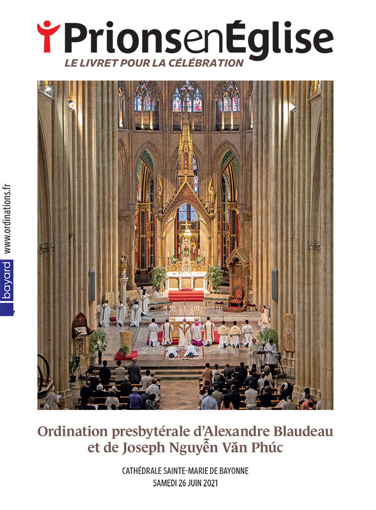 Ordination presbytérale d’Alexandre Blaudeau et de Joseph Nguyễn Văn Phúc - Cathédrale Sainte-Marie de Bayonne, le samedi 26 juin 2021 - Diocèse de Bayonne, Lescar et Oloron